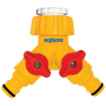 Конектор для крана подвійний HoZelock 2256 1/2" / 3/4" (G1/2 та G3/4)