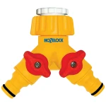 Конектор для крана подвійний HoZelock 2256 1/2" / 3/4" (G1/2 та G3/4)