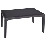 Стіл Irak Plastik Olympia 90x150 під ротанг темно-коричневий