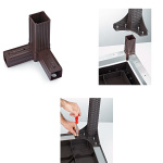 Стіл Irak Plastik Olympia 90x150 під ротанг темно-коричневий - Зображення 6