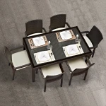Стіл Irak Plastik Olympia 90x150 під ротанг темно-коричневий - Зображення 2