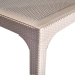 Стіл Irak Plastik Olympia 90x150 під ротанг темно-коричневий - Зображення 5