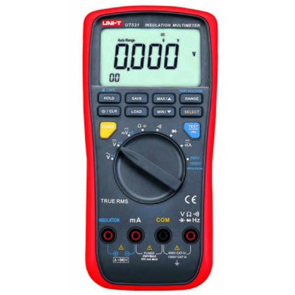 Мегаомметр UNI-T UT531, цифровий, 600 МОм, 1000 В