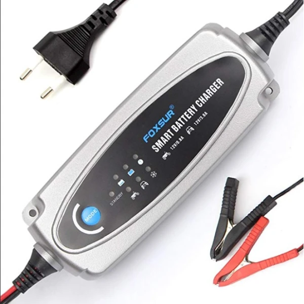 Автоматичне ЗУ 3 в 1 для аккумулятора 6V (2-20Ah) / 12V (24-100Ah) (MF, WET, AGM, GEL), FOXSUR FBC1236, 100-240V, Струм заряду 6V / 0.8A, 12