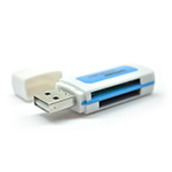 Кардрідер універсальний 4в1 MERLION CRD-5BL TF/Micro SD, USB2.0, Orange, OEM Q50