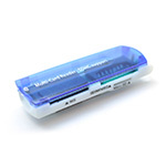 Кардрідер універсальний 4в1 MERLION CRD-7BL TF/Micro SD, USB2.0, Blue, OEM Q50