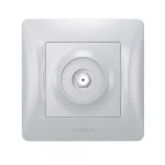VIDEX BINERA Розетка SAT одинарна супутникова срібний шовк (VF-BNSK1SATE-SS) (20/120) - Зображення 2
