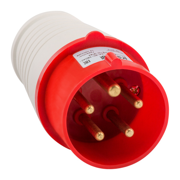 Вилка кабельна 025-32А-6h-380AC-3P+PE+N-IP44