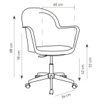 Крісло офісне Tilia Gora Office сидіння з тканиною COLOURBOX 7701 - Зображення 2