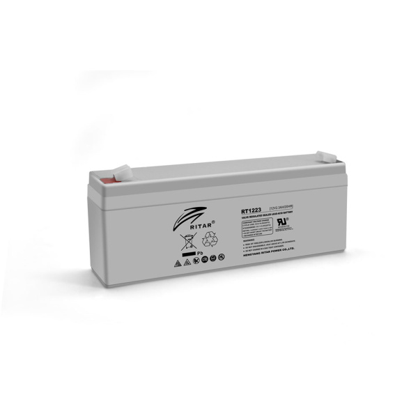 Акумуляторна батарея AGM RITAR RT1223, Gray Case, 12V 2.3Ah ( 177 х 35 х 62 (68) ) Q10
