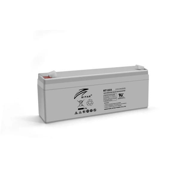 Акумуляторна батарея AGM RITAR RT1223, Gray Case, 12V 2.3Ah ( 177 х 35 х 62 (68) ) Q10