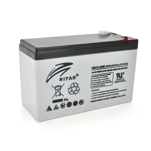 Акумуляторна батарея AGM RITAR HR1228W, Gray Case, 12V 7.0Ah ( 151 х 65 х 94 (100 ) 2.24kg Q10