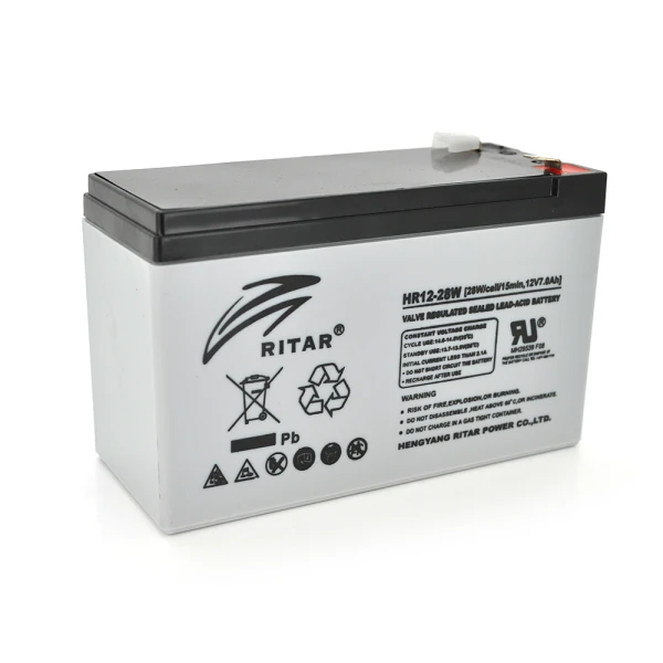 Акумуляторна батарея AGM RITAR HR1228W, Gray Case, 12V 7.0Ah ( 151 х 65 х 94 (100 ) 2.24kg Q10