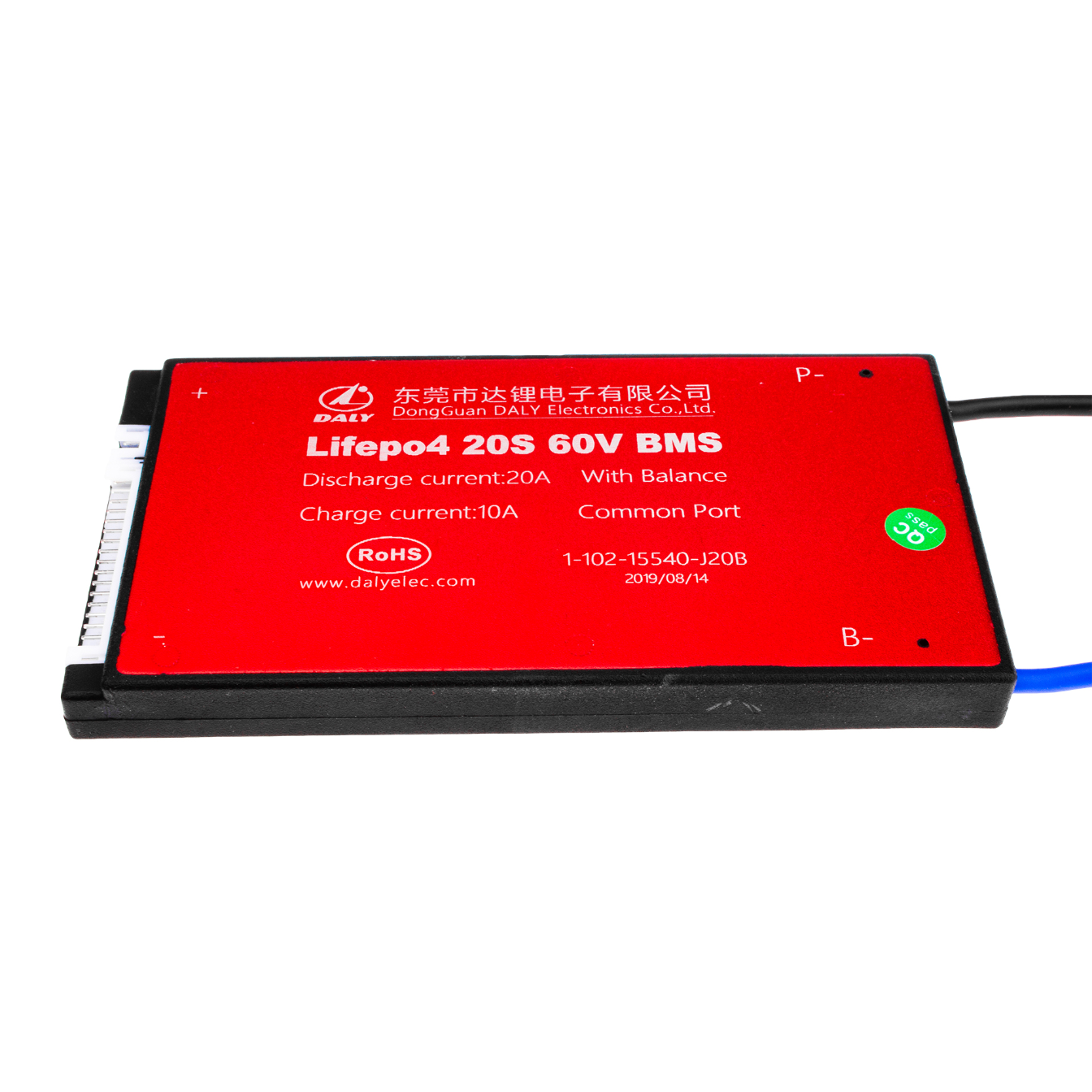 2462531.png BMS плата LiFePO4 60V 20S Dis 20A Ch 10A - Зображення 1