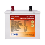 Аккумулятор LP LiFePO4 12V - 90 Ah (BMS 80A/40A) металл