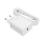 Быстрое зарядное устройство LP AC-010 USB 5V 3А Quick Charge + кабель Type-C/OEM 2 м White - Зображення 2
