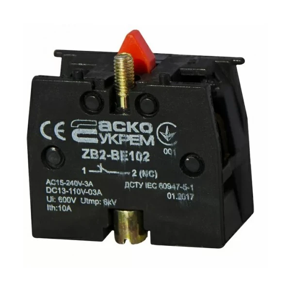 ZB2-BE102 NС Контакт до кнопок ХB2