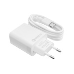 Быстрое зарядное устройство LP AC-009 USB 5V 3А Quick Charge + кабель Type-C/OEM 1 м White
