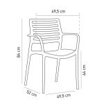 Крісло Tilia Louise XL сірий цемент - Зображення 7