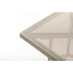 Стіл Tilia Kobe 60x60 см стільниця зі скла білий - блакитний - Зображення 5