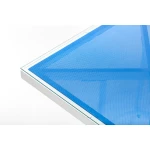 Стіл Tilia Kobe 60x60 см стільниця зі скла білий - блакитний - Зображення 6