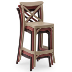 Стілець барний Tilia Capri 75 см колір дерево - Зображення 4