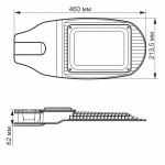 LED ліхтар вуличний VIDEX 50W 5000K 220V (VL-SL06-505) - Зображення 3