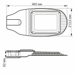 LED ліхтар вуличний VIDEX 50W 5000K 220V (VL-SL06-505) - Зображення 3