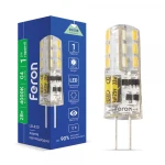 Світлодіодна лампа Feron LB-420 AC/DC12V 2W 24leds G4 4000K 160lm (3942)