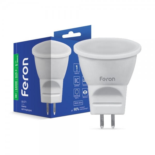 Світлодіодна лампа Feron LB-271 MR11 G5.3 230V 3W 240Lm 6400K (4751)
