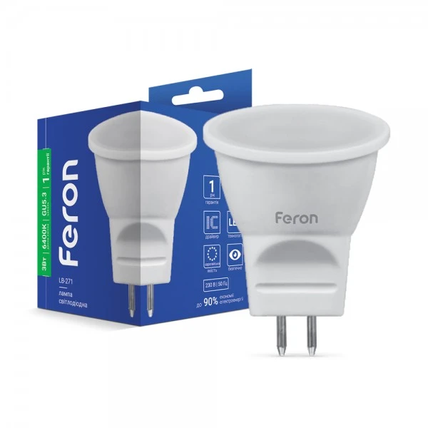Світлодіодна лампа Feron LB-271 MR11 G5.3 230V 3W 240Lm 6400K (4751)