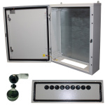 Бокс монтажний BW t=1,2-(800х800х300) IP54 У2 без панелі, пласт. замок