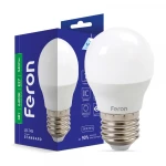Світлодіодна лампа Feron LB-745 G45 230V 6W 540Lm E27 6400K (5033)