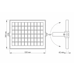 LED прожектор автономний  VIDEX 30W 5000K 3.2V 3ШТ - Зображення 5