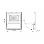 LED прожектор автономний  VIDEX 30W 5000K 3.2V 3ШТ - Зображення 6