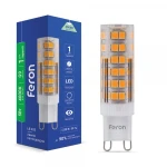 Світлодіодна лампа Feron LB-433 230V 5W 75leds G9 4000K 450m (5290)