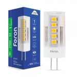 Світлодіодна лампа Feron LB-423 AC/DC12V 4W 33leds G4 2700K 320lm (5286)