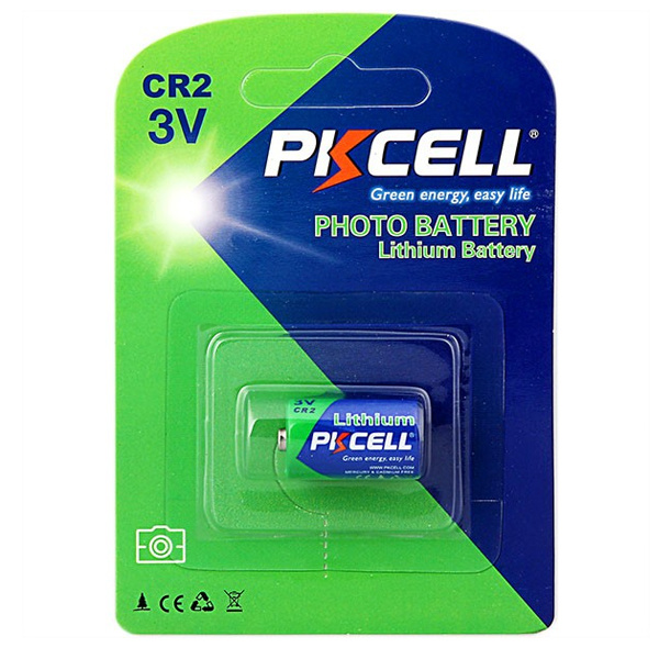 Батарейка літієва PKCELL 3V CR2 850mAh Lithium Manganese Battery ціна за блістер, Q8