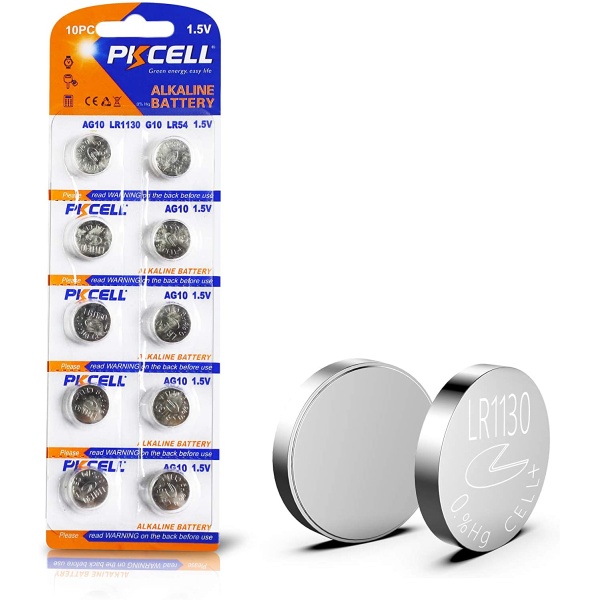 Батарейка лужна PKCELL 1.5V AG10, 10 штук у блістері ціна за блістер, Q