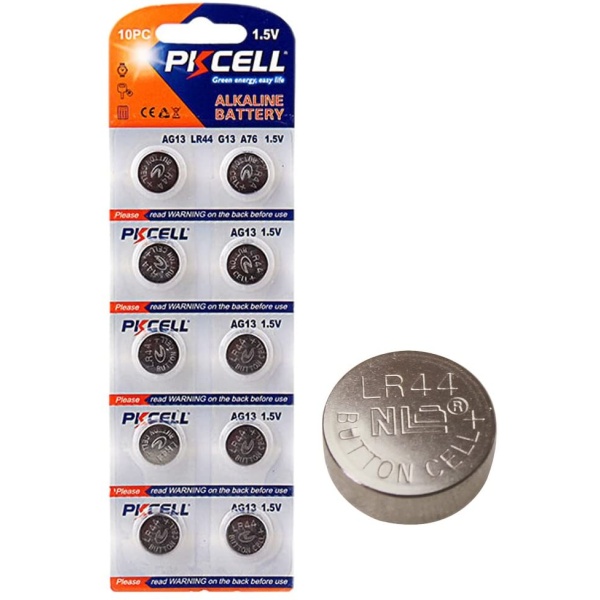 Батарейка лужна PKCELL 1.5V AG13, 10 штук у блістері ціна за блістер, Q