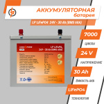 Аккумулятор LP LiFePO4 24 - 30 Ah (BMS 60A) металл - Зображення 2