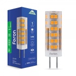 Світлодіодна лампа Feron LB-433 230V 5W 48leds G4 4000K 450lm (6418)