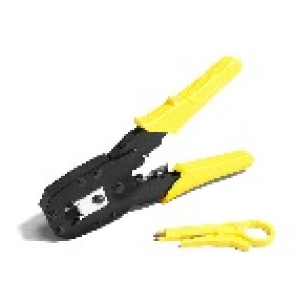 Інструмент Merlion MLT-2 (HT-316) для обтискання RJ-45 (8P8C) та RJ-12/11 (6P6C), Жовті Q10