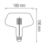 Світлодіодна лампа Filament GINZA 8W E27 Titanium - Зображення 2
