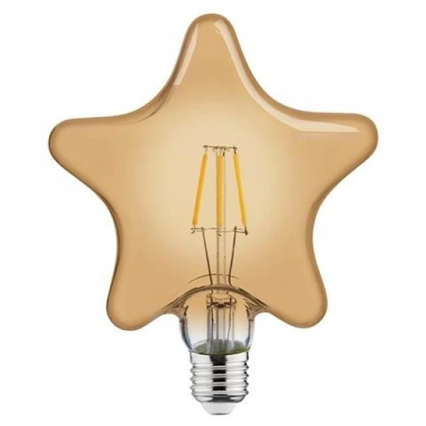 Світлодіодна лампа FILAMENT RUSTIC STAR-6 6W E27 2200К