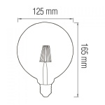 Світлодіодна лампа Filament RUSTIC TWIST-6 6W E27 2200К - Зображення 2