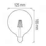 Світлодіодна лампа Filament RUSTIC TWIST-6 6W E27 2200К - Зображення 2
