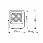 LED прожектор PREMIUM VIDEX F2 30W 5000K AC/DC12-48V - Зображення 3