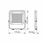 LED прожектор PREMIUM VIDEX F2 30W 5000K AC/DC12-48V - Зображення 3