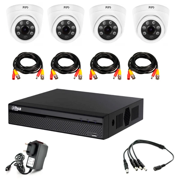 Комплект відеоспостереження 002-4-2MP Dahua+Pipo